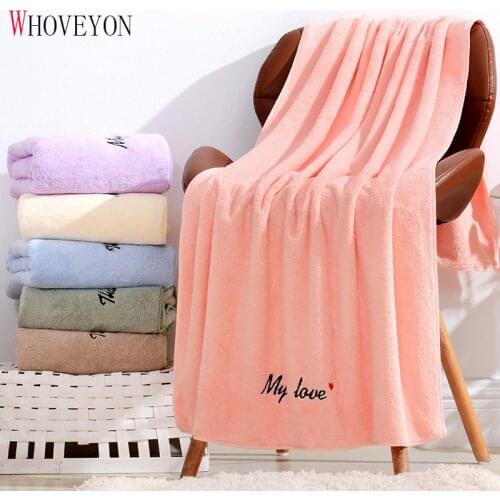 High Quality Coral Velvet Adult Bathroom Towel Large Bath Towel Thick Towel Couple Letter Gift Bath Towel Serviette De Bain