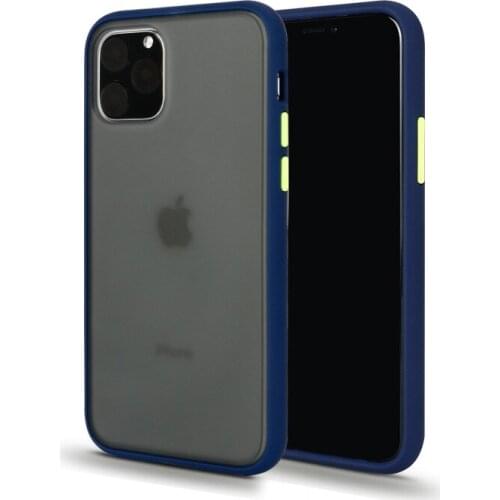 Luxury Shockproof Transparent Phone Cases For iPhone 11 Pro Max X XR XS Max 6 7 8 Plus Contrast Color Matte Hard PC Back Cover