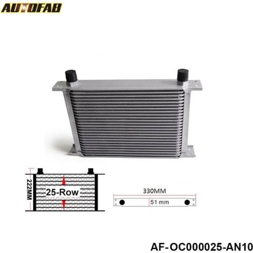 Universal 25-Row Engine/Transmission 10-AN Oil Cooler AF-OC000025-AN10