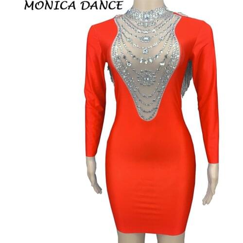 Nightclub Women Sexy Stage Craystal Chain Leopard Dress Women Long Sleeve Party Birthday Blackless Vestidos De Fiesta Dress