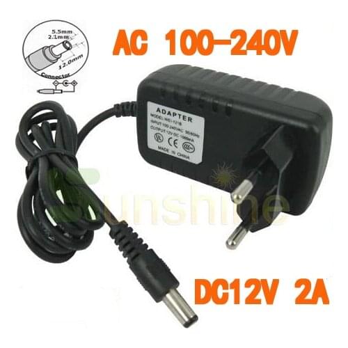 AC 100-240V to DC 12V 2A Converter Adapter Switching Power Supply Charger For Security System EU Plug US Plug optional