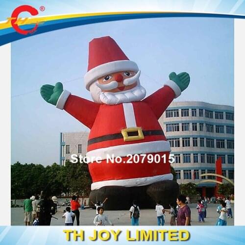 Free door shipping advertising inflatable Santa Claus for sale, outdoor giant inflatable christmas santa claus santa old man toy