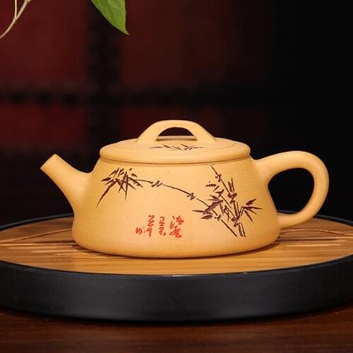 Ore yixing teapot mouth wide shipiao kettle kung fu zisha drinkware