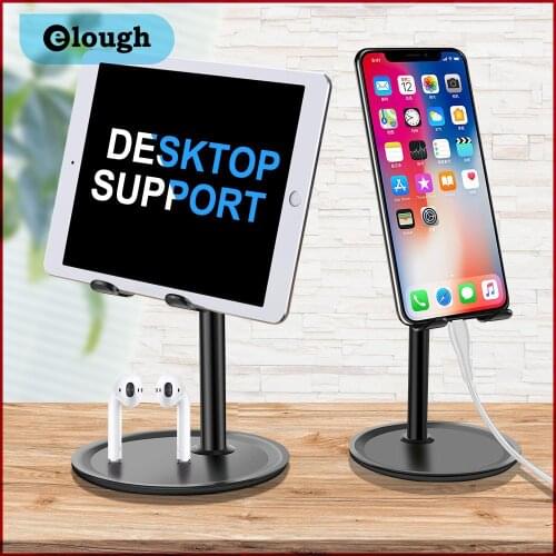Elough Universal Desktop Mobile Phone Holder Stand for iPhone 7 8 Samsung Xiaomi Huawei iPad Tablet Smartphone Desk Stand Mount