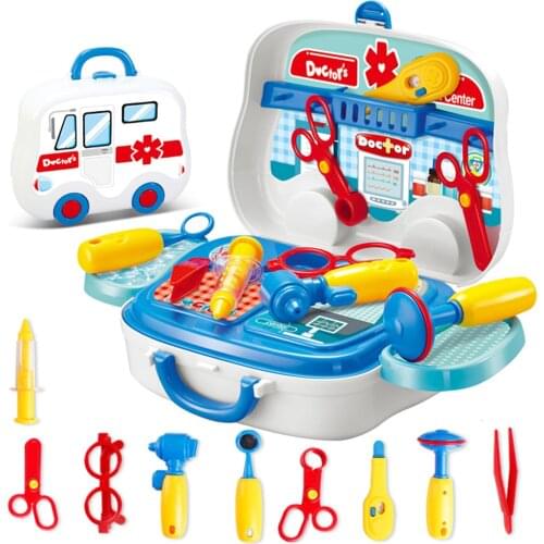Kids Doctor Set Pretend Play Girls Boy Role-playing Games Hospital Accessorie Medical Kit Nurse Bag Toys Children Christmas gift