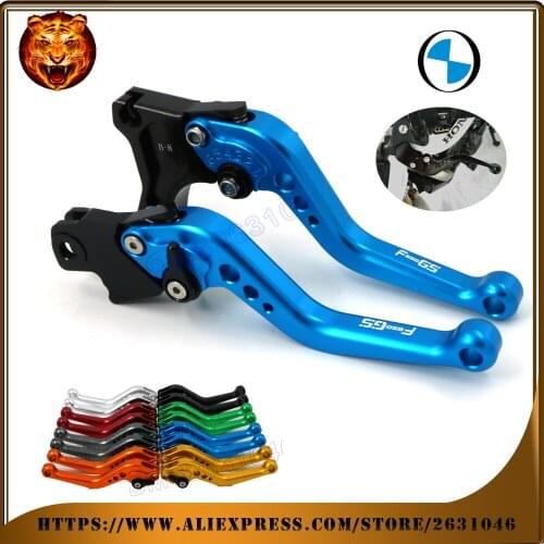 For BMW F650GS F650 GS GRAY RED BLACK GOLD MOTOBIKE Motorcycle Adjustable Brake Clutch Short Long Levers logo 2008-2012 2011 10