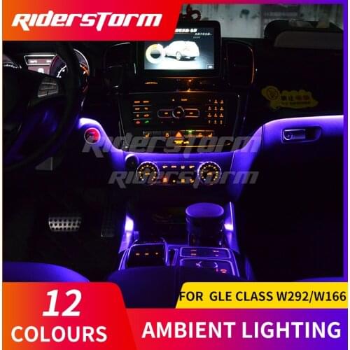 For GLE class W292 W166 door panel LED ambient light atmosphere lighting center control for w167 2020 LED light speaker cover