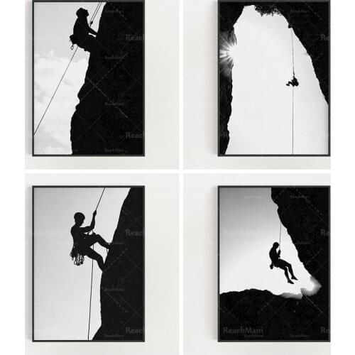 Eiffel Tower Escalade-Emer Di Escalade-Qatar de EscaladeRaphael Gallery, Affiche Canyon Adventure-Arc de Triomphe Art