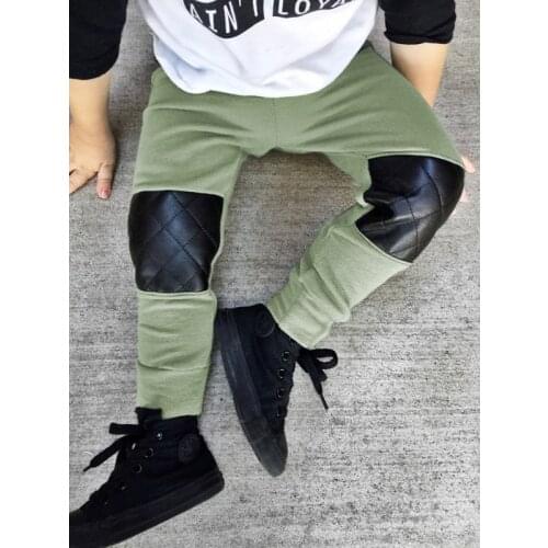 2021 2-5Y Autumn Spring Thicken Baby Boy Clothes Splice New Born Baby Clothes Boys Kids Pants Toddler Casual Children Trousers