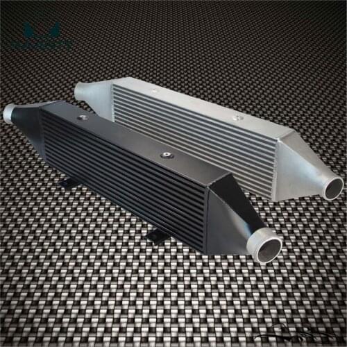 FMIC Front Mount Intercooler Fit For Subaru Impreza WRX STI 02-07 EJ20 EJ25 Silver / Black