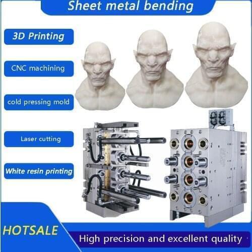 Printing resin products 3D mold production turn molding plastic parts CNC lathe machining center vacuum duplicative mold