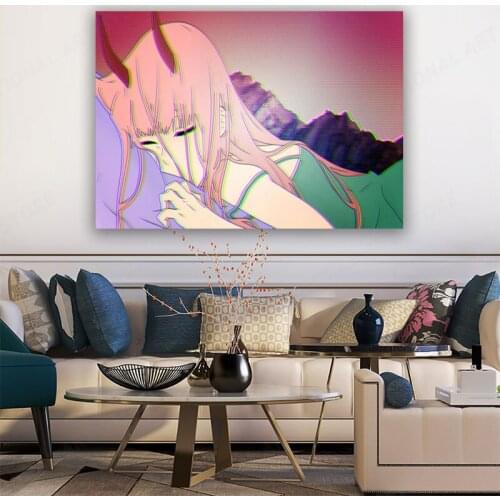 Zero two DARLING in the FRANXX Anime Canvas Painting wall Art decor Picture Living room Home Bedroom Decoration Prints Poster