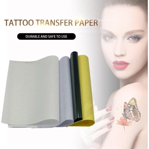 50 Sheet Tattoo Transfer Paper A4 Size Thermal Carbon Copier Transfer Paper Tattoo Stencil Copy Tracing Paper Accessories