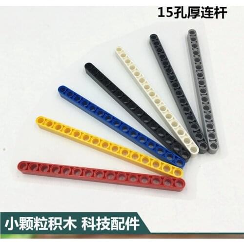 100g Bulk Parts High-tech Bricks Liftarm Huller Mechanical Straight Beam 1x15 Holes Building Blocks MOC Toys for Children 32278