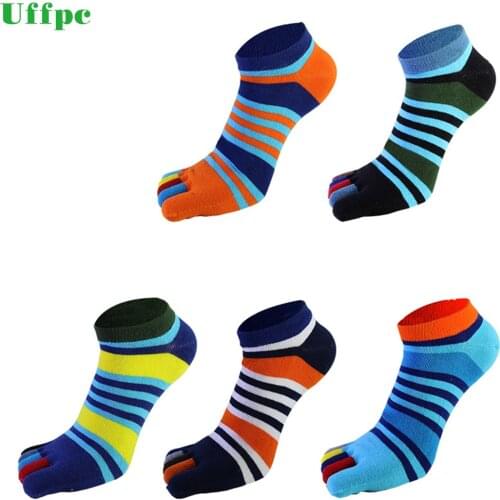 1 Pairs/lots summer Men Socks Boys Cotton Finger Breathable Five Toe Socks Pure Sock Ideal for Five 5 Finger Toe Shoes