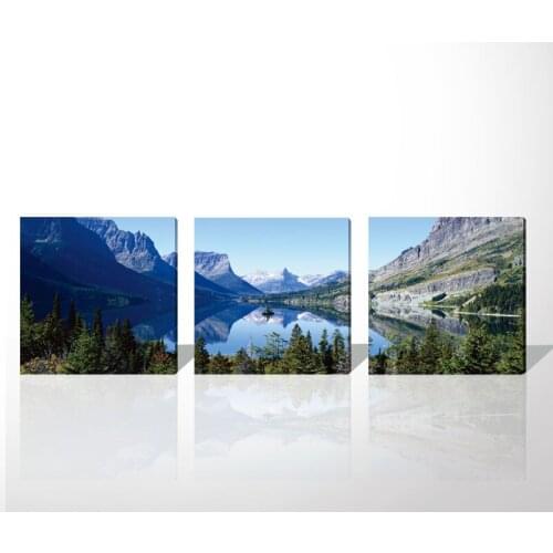 Modular Wall Paintings Pictures Modern Landscape Scenery HD Giclee Prints Painting Artwork Abstract Beautiful Lake Free Shipping