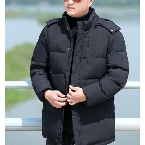 Plus Size Mens Down Coat warm Winter Down Jacket Coat For Men Hooded Winter Coat Thick Winter Duck Down Jacket Custom Made
