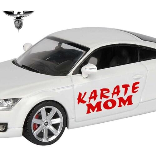 EmpireYing 3 Sizes 8 Colors Karate Mom Mother Personalized WordArt Funny Car Sticker Truck Door Automotive Exterior Vinyl Decals