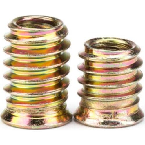 Brand new M6 M8 M10 Zinc Plated Carbon Steel Hex Nut Socket Drive Insert Nuts Threaded For Wood Furniture