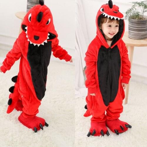 Kigurumi Pijamas Winter Flannel Unicorn Pajamas Soft Warm Anime Costume Cartoon Dinosaur Panda Tiger Onesie Boy Girl Sleepwear