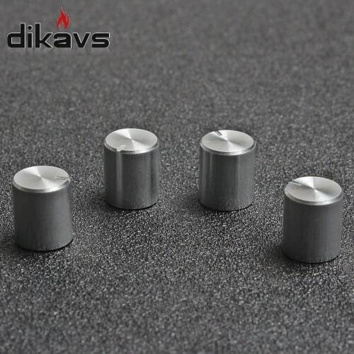 5pcs Rotary Encoder Potentiometer Knobs 6mm Shaft Volume Switch Small Knob 11 x12.5mm - Silver