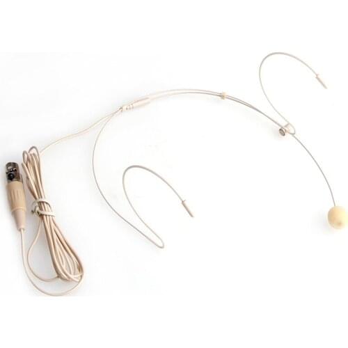 Pro Dual Ear Hook Mic Headset Head Microphone For Shure ALL XLR 3PIN TA3F New G6DD