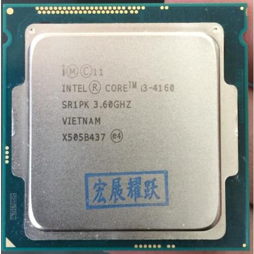 Intel Core Processor I3 4160 I3-4160 CPU LGA1150 22 nanometers Dual-Core 100% working properly Desktop Processor