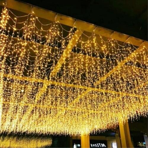 Christmas 3.5M 96 leds Icebar string lights curtain lights waterproof stars ourdoor holiday light