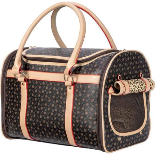 Pet Handbag Dog Carrier Purse Luxury Cat Small Dog Transport Bag Pet Carrying Box Dog Travel Bag Airline Approved Backpack