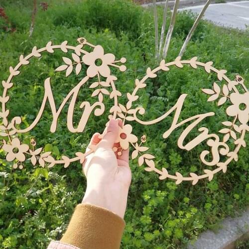 Bride And Groom Mr And Mrs Chair Sign Wedding Rustic Wedding Wreath Party Decor Wedding Photo Props Personalized Wedding Gift