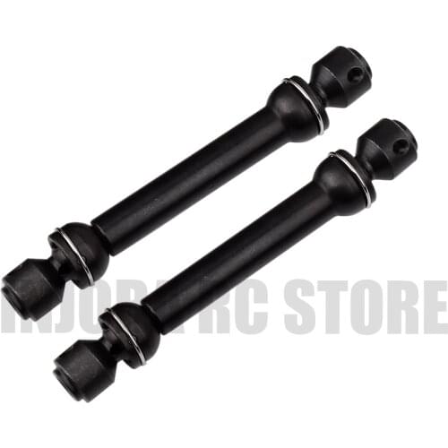 2PCS Metal 88-113mm Black Stainless Steel Universal Drive Shaft for 1/10 RC Crawler Truck Traxxas Axial SCX10 D90