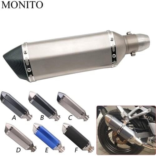For Honda GIO CRF1000L AFRICA TWIN CBF 1000 CB600F Motorcycle Carbon fiber exhaust escape Modified Exhaust Muffler