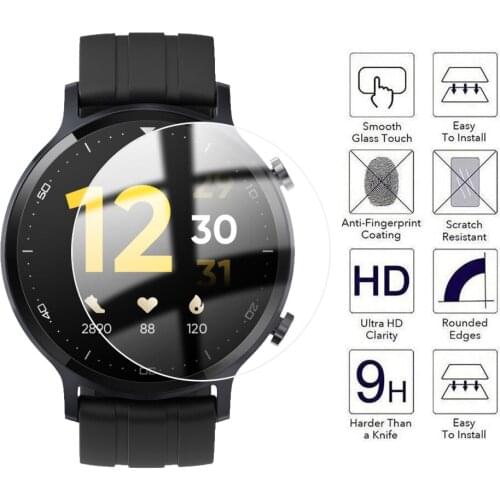Tempered Glass Film For Realme Watch S Pro Smart Watch Anti-Scratch 9H Ultra Clarity Screen Protective Film Guard