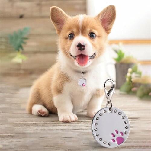 1pc Personalized Cat ID Tag Free Engraving For Kitten Collar Pet Charm Name Pendant Necklace Accessory