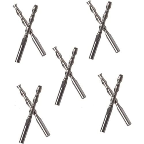 10* Milling Cutter 10pcs 10x 3.175mm Spiral End Mill Woodwork Router Bit