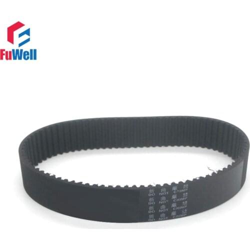 2pcs HTD3M Timing Belt 345/348/351/354/357/360/363/366/369/375/381-3M Gear Belt Closed Loop 15mm Width Rubber Transmission Belt