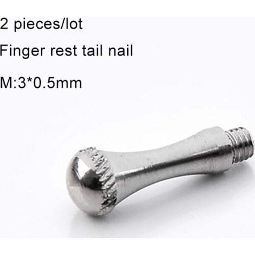 2pieces/lot Removable Finger Rest Stainless Steel Hair Scissor Parts Tail Nail Clavo De Cola M:3*0.5mm