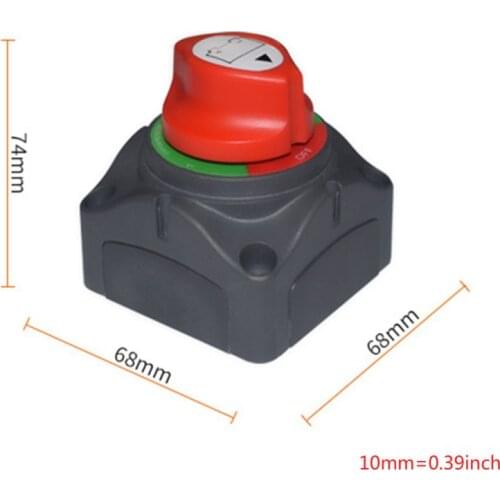 2021 New Dual Battery Selector Switch Disconnect for Marine Boat Rv Vehicles 1-2-Both-Off
