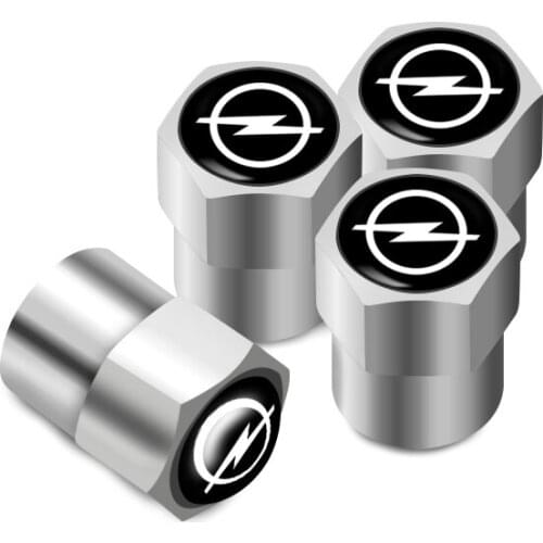 4Pcs Metal Tire Valve Caps Car Tyre Air Stems Cover For Opel Corsa Insignia Astra Zafira Vectra Meriva Grandland Mokka Vivaro