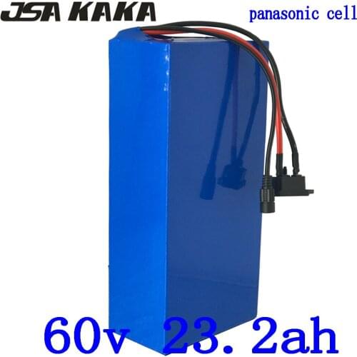 60V Lithium battery pack 60V electric scooter battery 60V 23AH ebike battery use panasonic cell for 60V 1500W 2000W 2500W motor