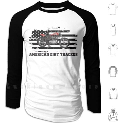 American Dirt Tracker Flat Track Racer Dirt Track Racer Hoodie Long Sleeve Flat Track Xr1200 Flat Track Xr750 Flat