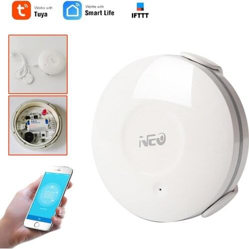 NEOCoolcam Tuya Home Smart Water Leak Sensor Smart Wireless WiFi Detector Tuya Smart Life App Alarm Notifications