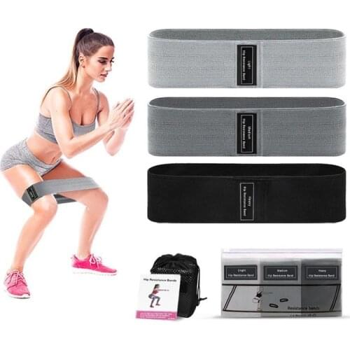 3 Levels Resistance Bands for Legs Butt Exercise Booty Hip Bands Wide Workout Loop Bands Anti Slip Circle Fitness Elastic Band