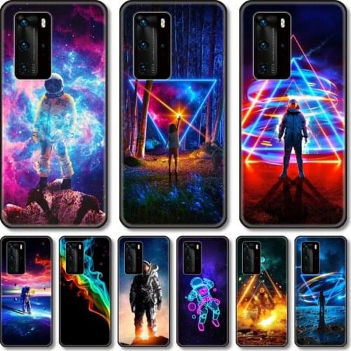 Personality Phone Case For Huawei P 40 30 20 10 9 8 Lite E Pro Plus black cell shell