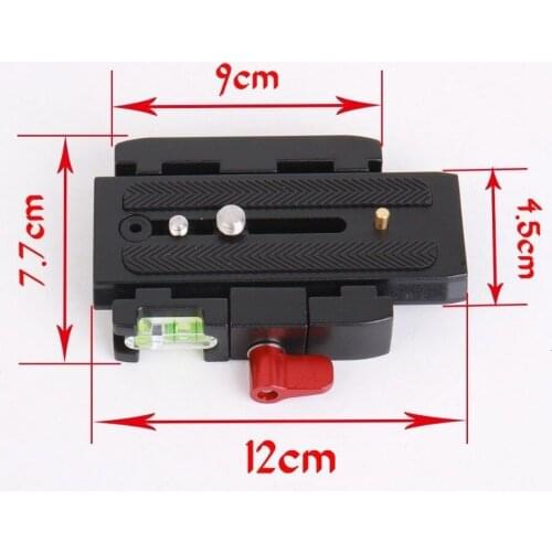 Camera Quick Release Adapter Mount System with Slide Plate w/ 1/4" & 3/8" Screw