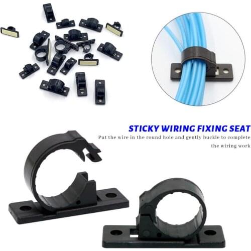 Sticky Wiring Fixing S Base Hook Wire Cable Gadget Clip Adhesive Wall Snap Type Fixed Cable Line Clip Clamp