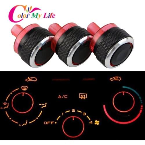 Color My Life Air Conditioning Heat Control Switch Button Knob for Peugeot 206 207 2006 - 2011 for Citroen C2 C 2 2006-2013