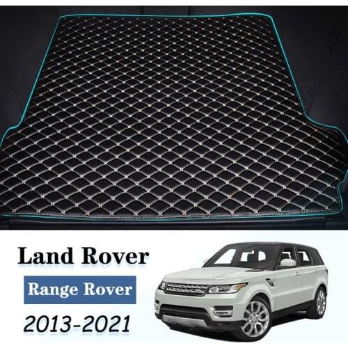 Leather Car Trunk Mat For Land Rover Range Rover 2013-2021 Suv Cargo Liner Accessories Interior Boot