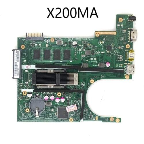 X200MA Motherboard with N2830/N2840 4GB RAM For ASUS K200MA F200MA X200MA laptop Motherboard X200MA Mainboard