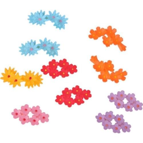 10Pcs Miniature Moss Flower Christmas Fairy Garden Micro Landscape Resin Decor Craft Mini Grass Figurine Plant Pot